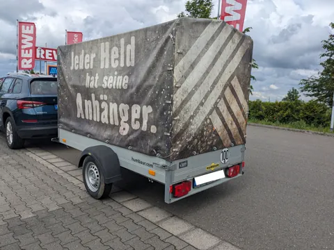 Planenanhänger - auch für Motorradtransport geeignet – Foto 5